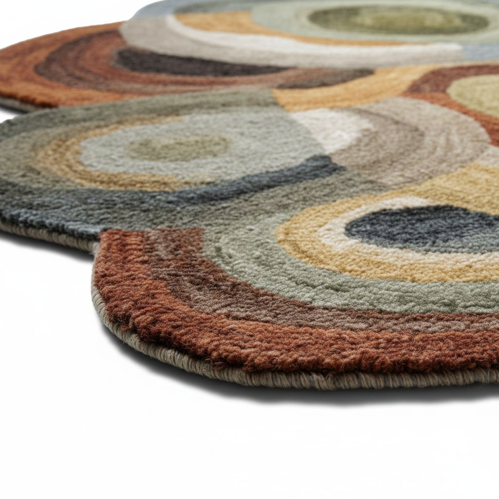 ELAVIO - Hand Tufted Irregular Carpet